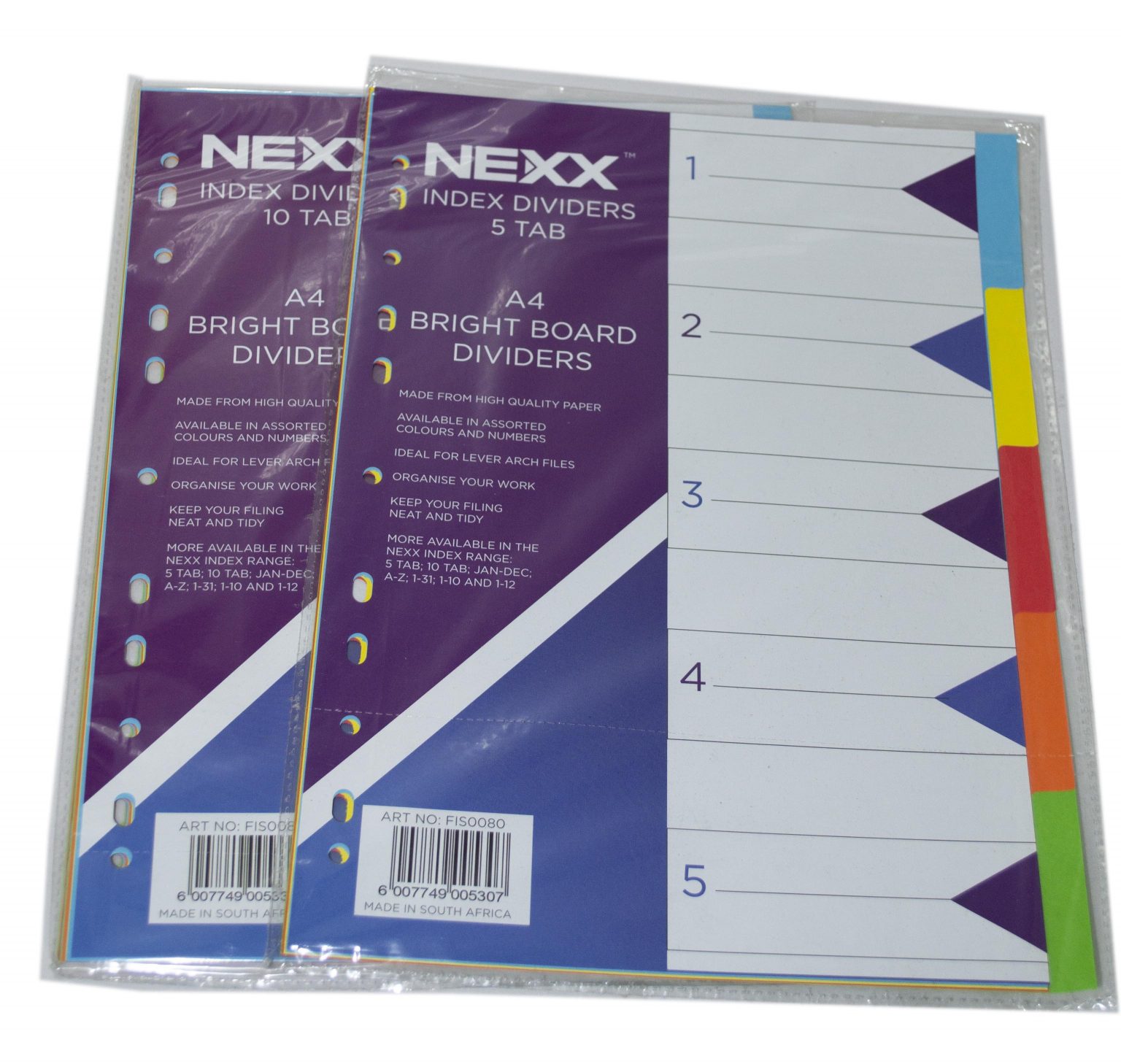 A4 BOARD DIVIDERS 5 TAB Easy Office