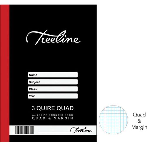 A4 HARD COVER NOTEBOOK 3 QUIRE F/M 288P